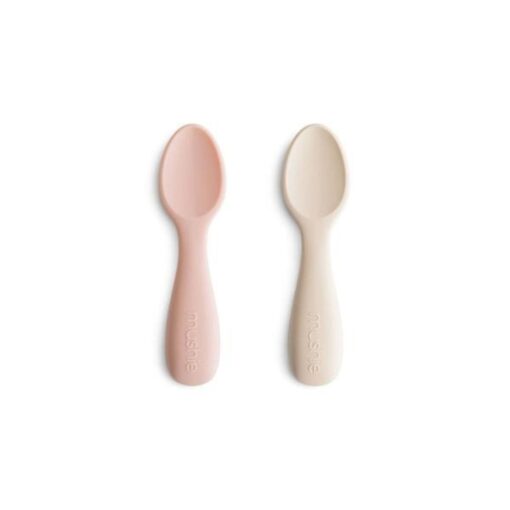 Mushie Starter Spoons Blush Shifting Sand