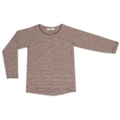 Phil & Phae Raglan tee chocolate stripes
