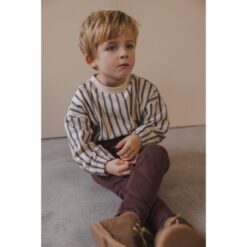 Phil & Phae Sweater slub graphite stripes
