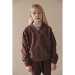 Phil & Phae V-neck sweater chocolate