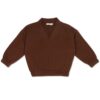 Phil & Phae V-neck sweater chocolate