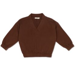 Phil & Phae V-neck sweater chocolate