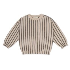 Phil & Phae Sweater slub graphite stripes