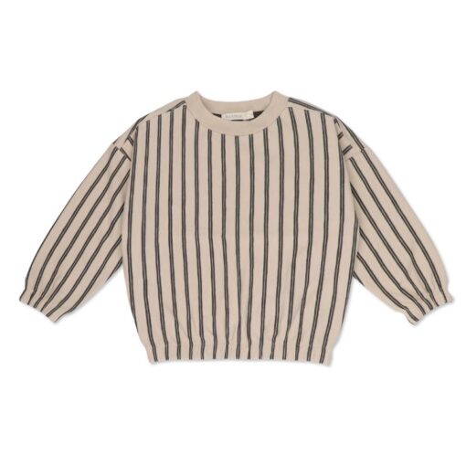 Phil & Phae Sweater slub graphite stripes