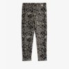 Leopard brushed jersey leggings grey
