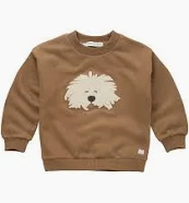 Sproet & Sprout sweatshirt Moustache Dog