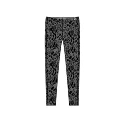 Mini Rodini Leopard brushed jersey leggings grey