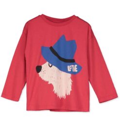 lotiekids long sleeve shirt Chill Dog red