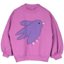 lotiekids sweatshirt Flowing Bird fuchsia