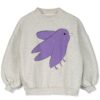 lotiekids sweatshirt Flowing Bird light grey melange
