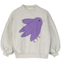lotiekids sweatshirt Flowing Bird light grey melange