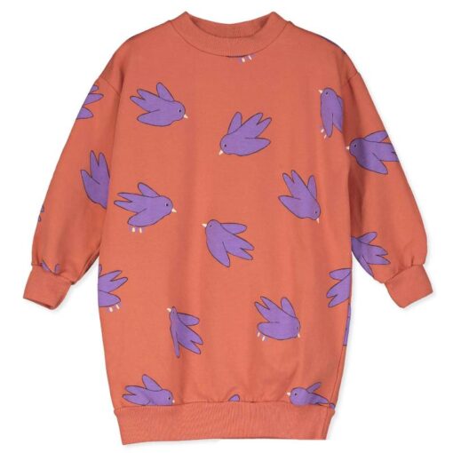 lotiekids dress Flowing Birds clay