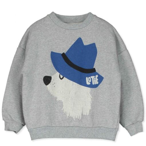 lotiekids sweatshirt Chill dog grey melange