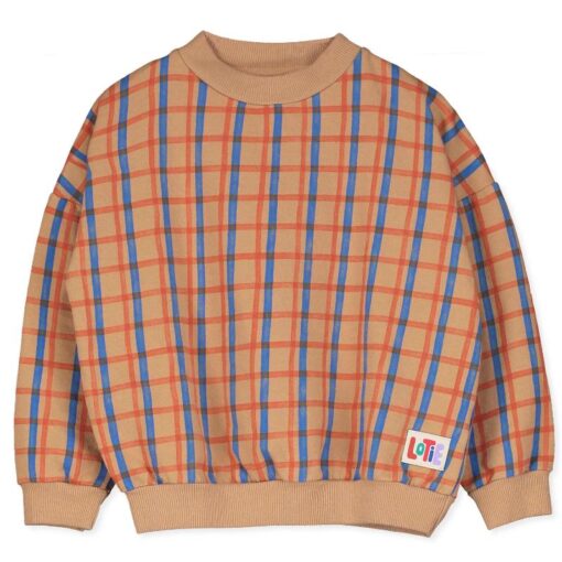 lotiekids sweatshirt Checks toasted