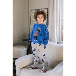 Alternative view of lotiekids sweatshirt Yogi Cat ink blue