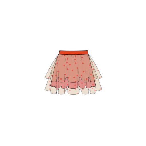 Mini Rodini Dotted tulle skirt