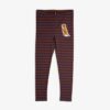 Mini Rodini Striped bird patch leggings