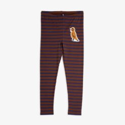 Mini Rodini Striped bird patch leggings