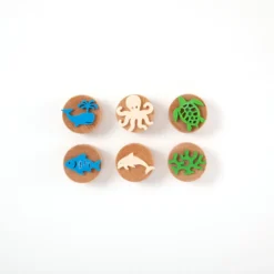 ChildGen Wooden Stamp Set Sea Creatures