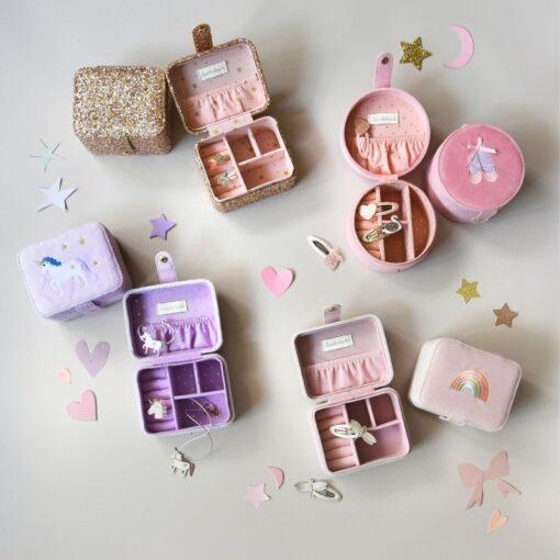 Rockahula Confetti Glitter Gold Jewellery Box - Afbeelding 3