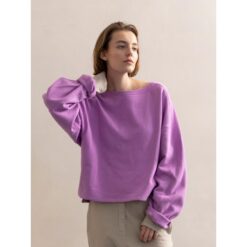 Phil & Phae Loose sweat top bright lilac