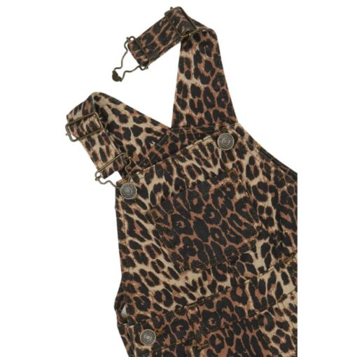 THE NEW Paloma Denim Dungarees Leopard - Afbeelding 2