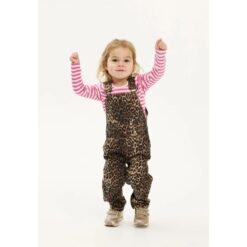 THE NEW Paloma Denim Dungarees Leopard