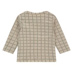 A Tiny Story baby t-shirt long sleeve checkers snow