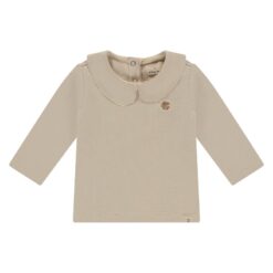 A Tiny Story baby t-shirt long sleeve collar snow