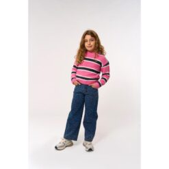 THE NEW Prima Wide Jeans Medium Blue Denim AOP