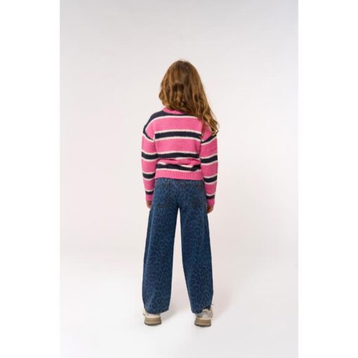 THE NEW Prima Wide Jeans Medium Blue Denim AOP - Afbeelding 4
