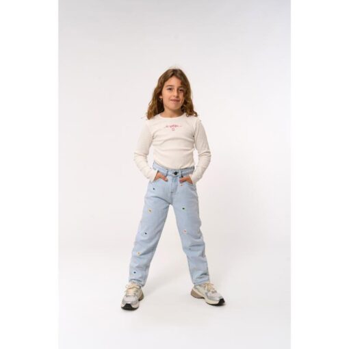THE NEW Porscha Mom Fit Jeans Light Blue Denim - Afbeelding 4