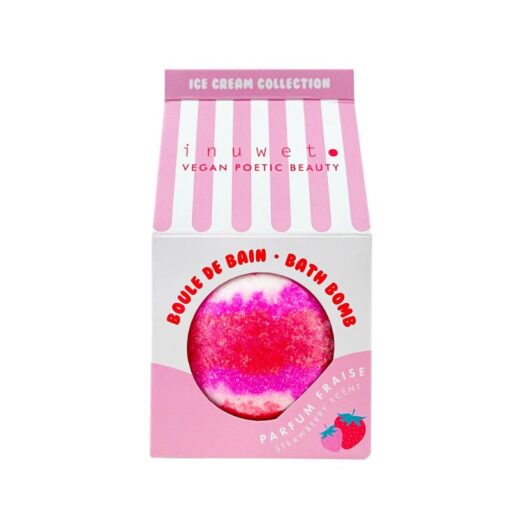 inuwet Glitter badbom aardbei