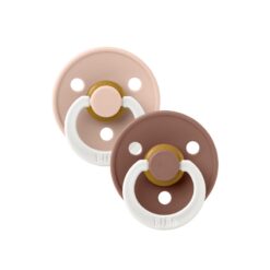 Bibs fopspeen Glow in the dark Blush Woodchuck 2 pack