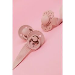 Alternative view of Bibs Pacifier Clip LOOP Blush