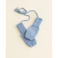 hvid Mittens Light Blue