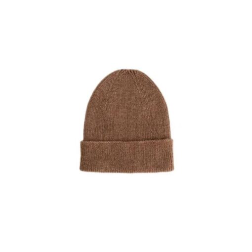 hvid Beanie fonzie newborn mocha