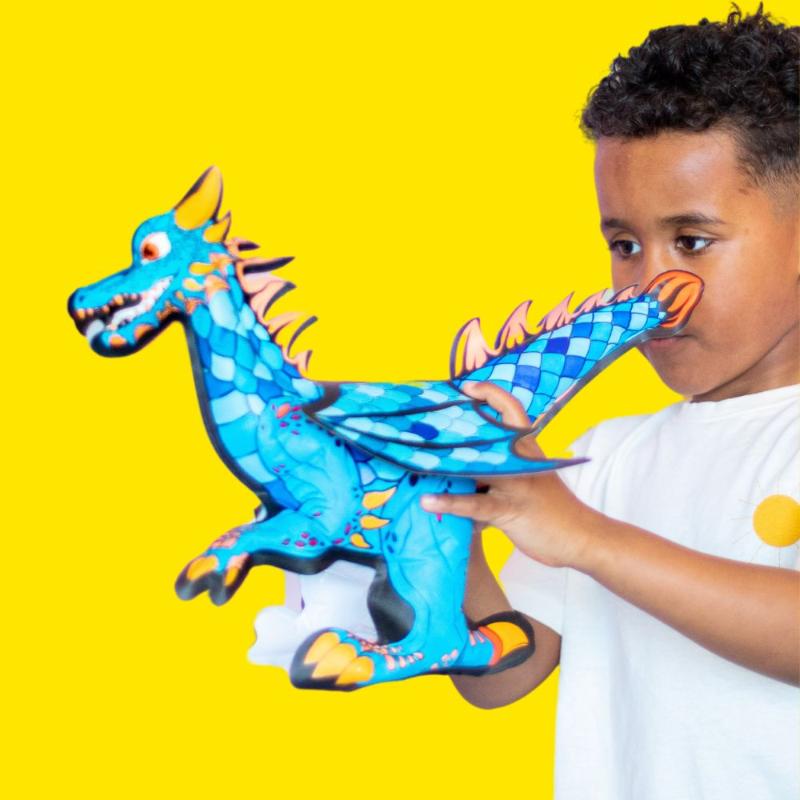 Ara Creative Opblaasbare kleurplaat Reuze Draak