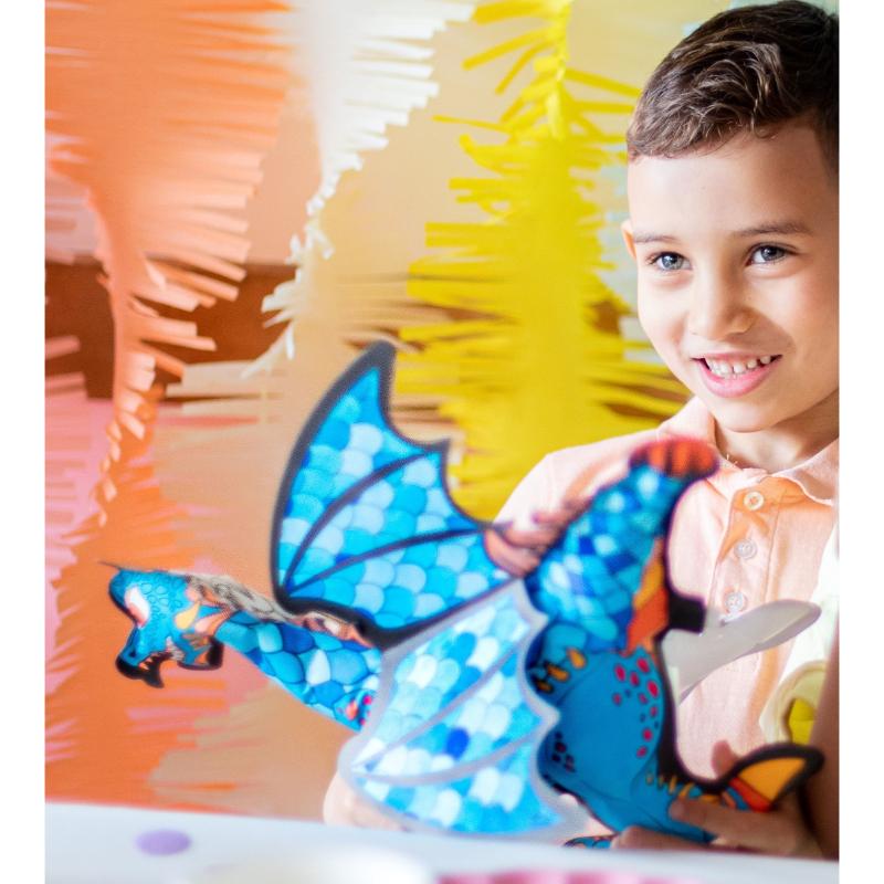 Ara Creative Opblaasbare kleurplaat Reuze Draak