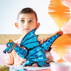 Ara Creative Opblaasbare kleurplaat Reuzen Draak - Afbeelding 4