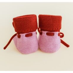 Alternative view of hvid booties cotton candy red