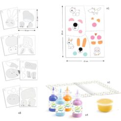 Djeco Knutselset vingerverf Messy Fun DJ00076 - Afbeelding 4