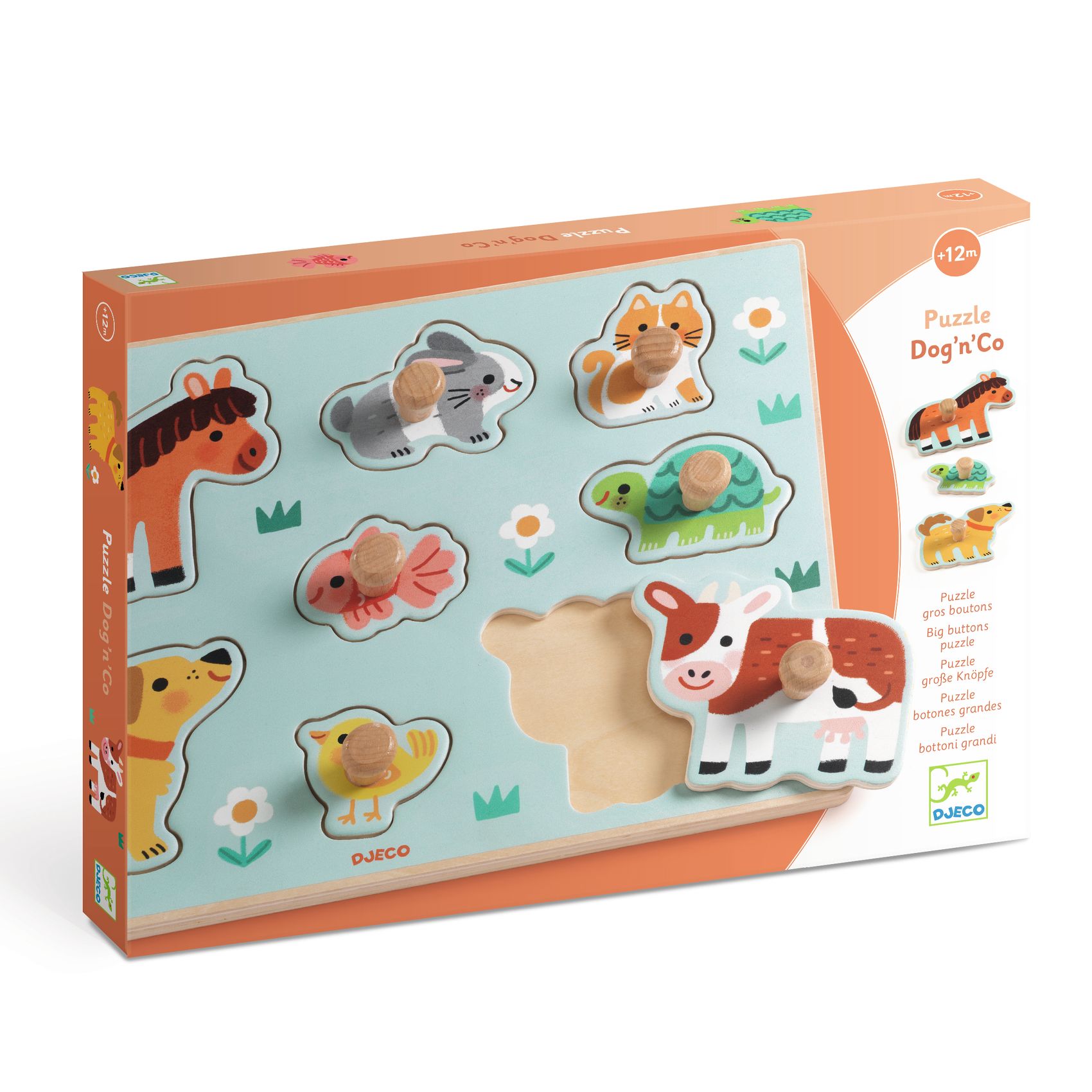 Djeco Grote Knoppuzzel Dog'n Co DJ01122