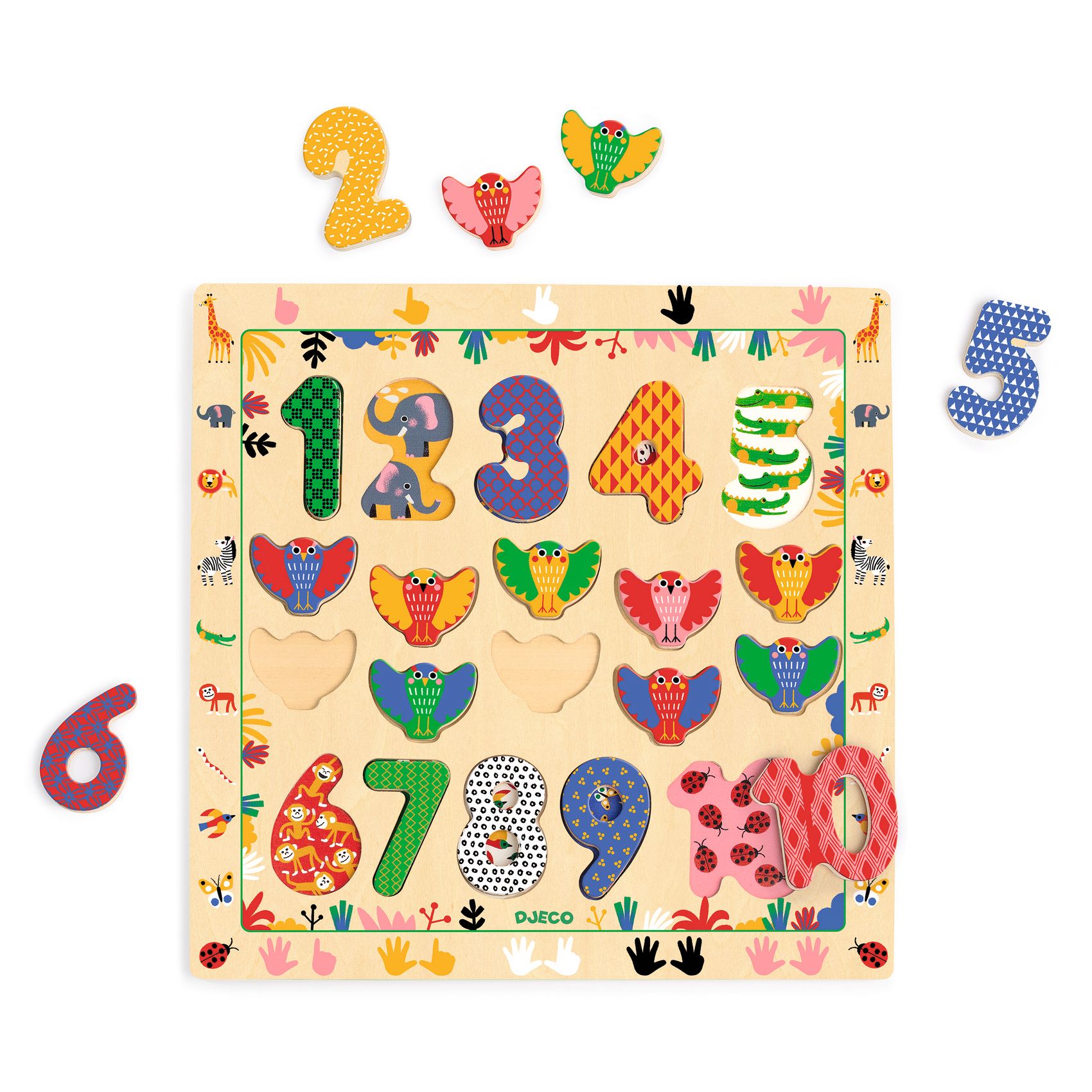 Djeco Educatieve puzzel 1 - 10 DJ01809 - Afbeelding 2