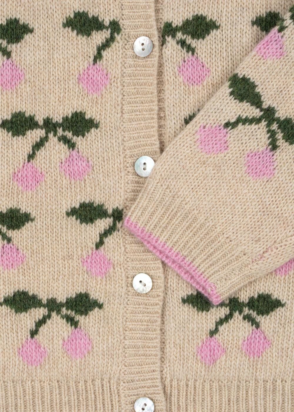 Konges Slojd Belou knit cardigan cherry