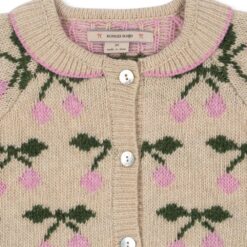 Alternative view of Konges Slojd Belou knit cardigan cherry