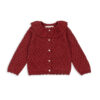 Konges Slojd Holiday Knit Cardigan Red Dahlia