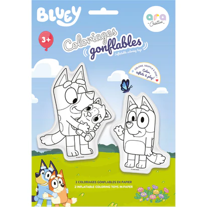 Ara Creative Opblaasbare kleurplaten Bluey