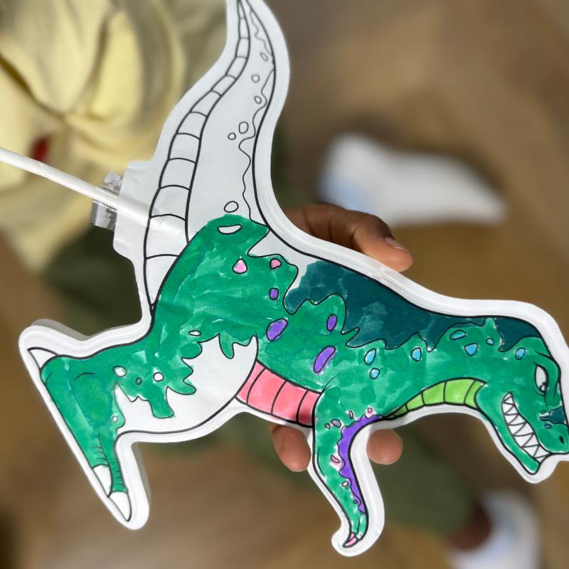 Ara Creative Opblaasbare kleurplaten Dino's - Afbeelding 4