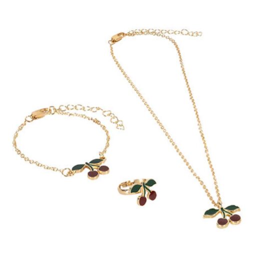Konges slojd Cherries jewellery set - Afbeelding 2
